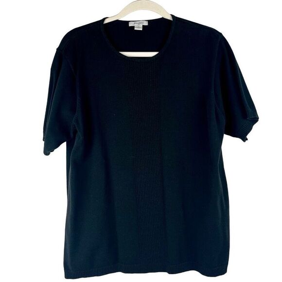 Dress Barn Women’s Black Short Sleeve Sweater 1X - Picture 1 of 11